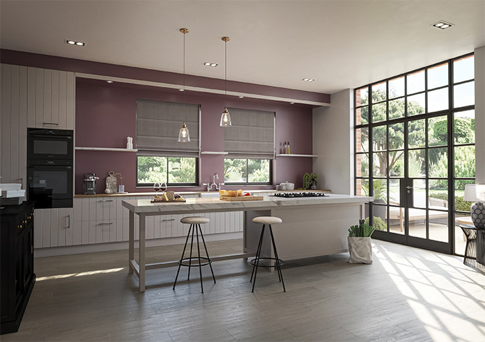 Ultra Luxe Velvet, Warm Brown - Motorised Roman Blind - Image 6